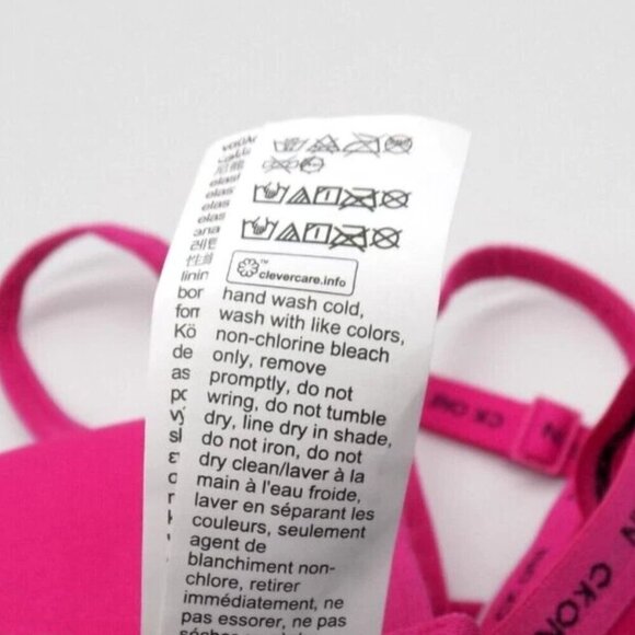 Calvin Klein Triangle Bra Lightly Lined Pink Size Large L - Picture 6 of 6